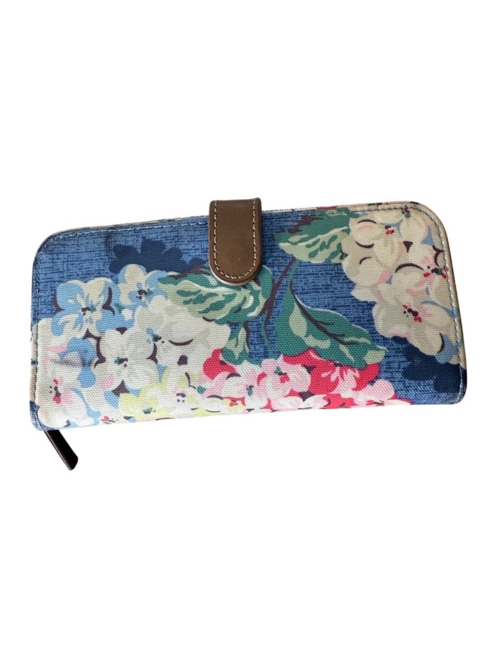 CATH KIDSTON LONDON Floral Fold Zipper Snap Wallet *Flaw